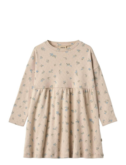 Wheat Jersey Dress L/S Emmy Beige 122