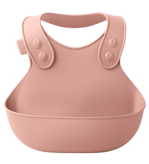 Bibs Dinner Smekke Blush - Stilren Silikonsmekke med Lomme