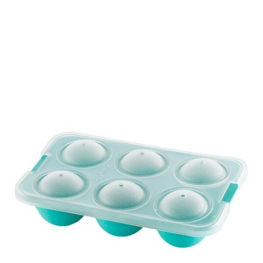 Lékué - XL isform med lokk for 8 store isballer turkis Lékué - XL isform med lokk for 8 store isballer turkis