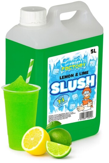 Lemon and Lime Slush Konsentrat   40 liter Ferdig Slush   Crazy Factory