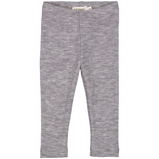 MarMar Wool Rib Grey Melange Leggings 3 år/98 MarMar Wool Rib Grey Melange Leggings 3 år/98