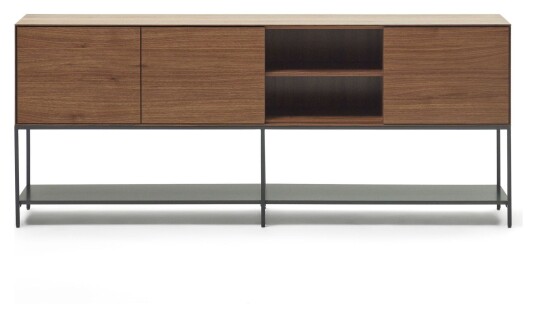 Kave Home Vedrana Skjenk, Valnøttfiner,195x80 Unoliving 1731697-01-0 1731706-01-0 Kave Home Vedrana Skjenk, Valnøttfiner,195x80 Unoliving 1731697-01-0 1731706-01-0