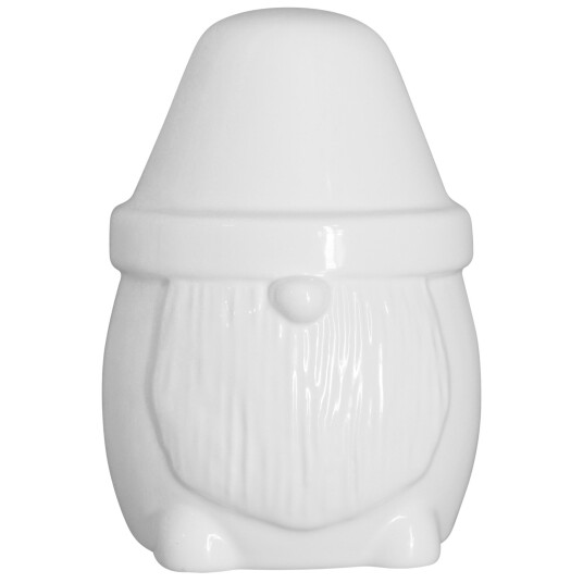 DBKD Mister Santa juledekorasjon, 14 cm, shiny white DBKD Mister Santa juledekorasjon, 14 cm, shiny white
