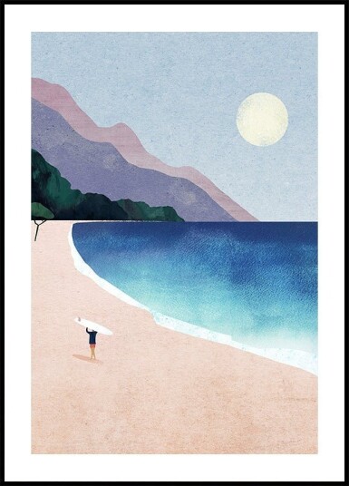 Surf Beach Poster Plakat / 50x70cm