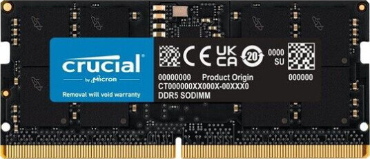 Crucial DDR5-5200 SODIMM C42 SC - 32GB Crucial DDR5-5200 SODIMM C42 SC - 32GB