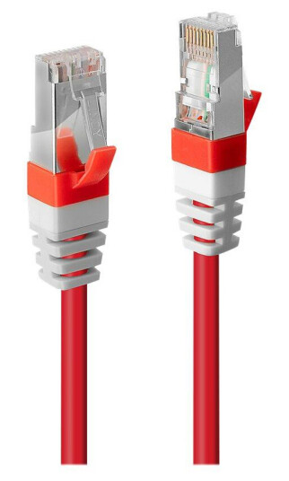 Lindy 0,5 m Cat6a S/FTP Koblingskabel RJ45 Rød