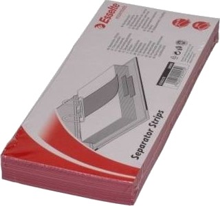 Esselte Skilleark I Papp 1/3 A4 100 Stk. Rød Et6949