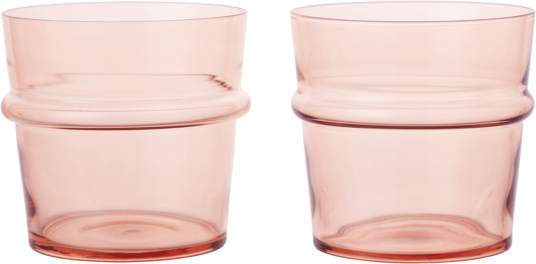 Ferm Living Boya drikkeglass lavt 30 cl 2 pakn. Blush Ferm Living Boya drikkeglass lavt 30 cl 2 pakn. Blush