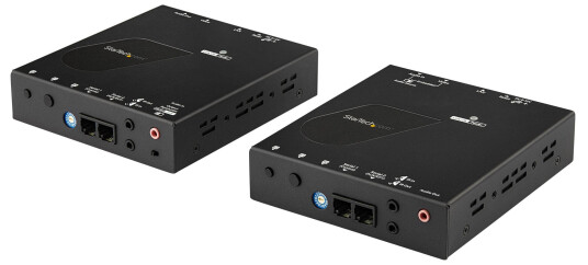 StarTech HDMI over IP Extender Kit with Video Wall Support - 1080p - HDMI over CAT5e / CAT6 Transmitter and Receiver Kit (ST12MHDLAN2K) -