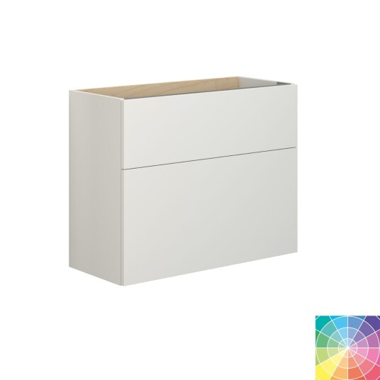Dansani Inzo Servantskap 2sk B60-80xh64xd35cm, Slim - Glatt NCS Farge / 80cm