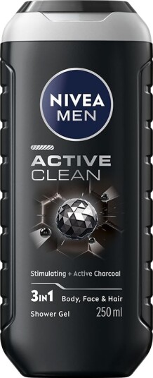 NIVEA Men Shower Active Clean 250ml NIVEA Men Shower Active Clean 250ml