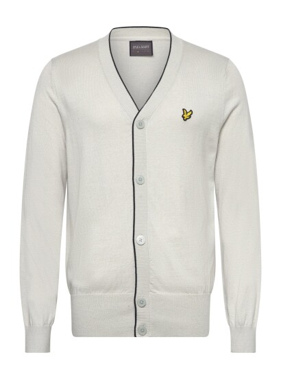 Lyle & Scott Golf Light Weight Cardigan Cream XL
