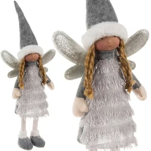 Ruhhy Fe grå julefigur 22343