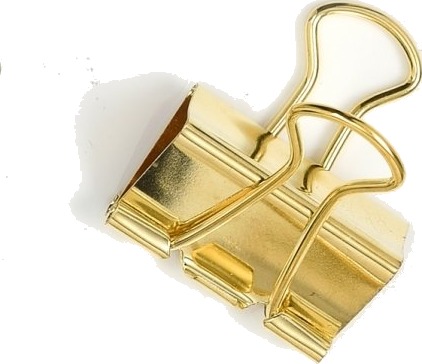 Edge Edge Of Scandinavia Foldbackklemme 32Mm 5St Guld 6 Stk.