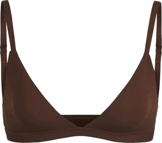 SKIMS Fits Everybody Triangle Bralette Cocoa Undertøy Mørkebrun S
