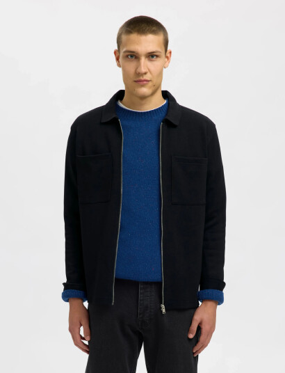 Selected Slhjackie Sweat Zip Jacket Noos - Black - XL