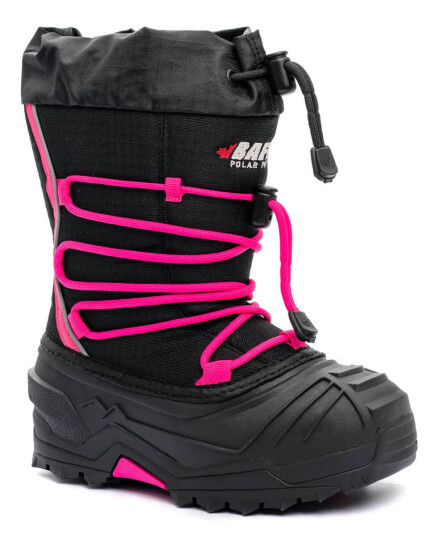 Baffin Kids' Snogoose Sort/rosa US 2 / EU 34 Baffin Kids' Snogoose Sort/rosa US 2 / EU 34