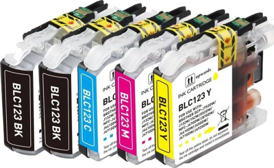TB Blekkpatron Pakke LC-123 2xSort CMY (2x19ml/3x10ml), erstatter Brother LC123VALBP