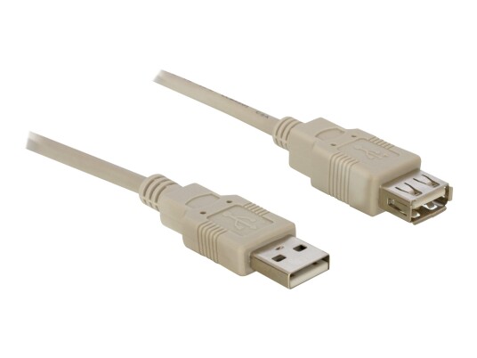 Delock USB 2.0-forlengelseskabel 3 m - Hankjønn til Hunkjønn - Uten magnetisk skjerming
