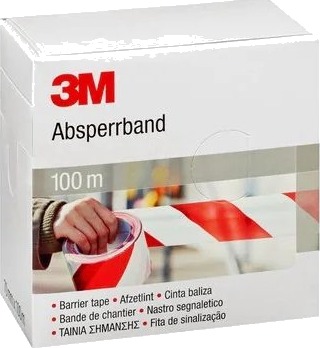 Avsperringstape Rød/Hvit 596615 70 Mm X 100 M 1 596615