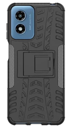 EIDERWOOD Motorola Moto G Play (2024) Håndverker Deksel m. Fot - Svart