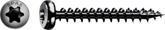 Spax Universalskruer T20 Halvrundt Hode Blax 0201040500353 5 X 35 Mm 200 Stk