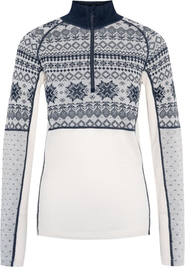 Kari Traa Vilma Half Zip Dame Natural White M