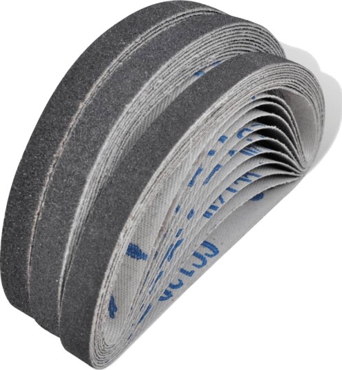 Luftpresse pneumatisk slipebånd 30 stk 10 x grit 60, 10 x grit 80, 10 x grit 120 10 mm x 330 mm
