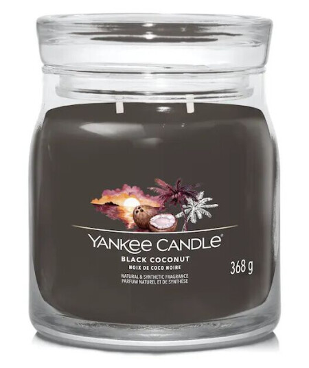 Yankee Candle Signature Medium Black Coconut 368 g Duftlys