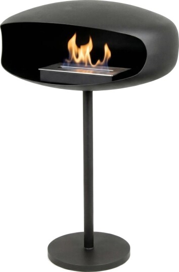 Hein & Haugaard Ufo-60 - Frittstående biopeis - Matt Svart (BIO-40-016-custom)