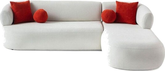 Kollumber Sofa med divan 3 seter Hvit