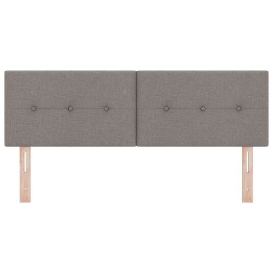 LED Hodegjerde Med Knapper Taupe 72 cm Stoff