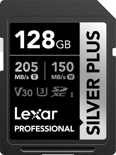 Lexar Professional SILVER PLUS SDXC   205MB/s   128GB