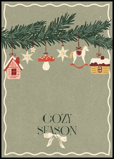 Toys on the Christmas tree Poster Plakat / 40x50cm