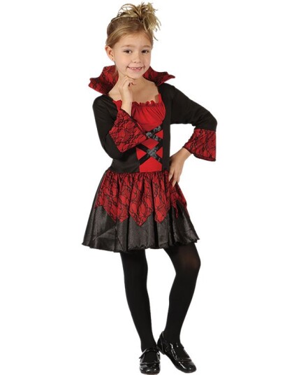 Draculas Vampyrdatter Barnekostyme Strl 122 134 6 8 ÅR