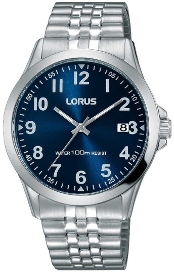 Lorus Herreklokke RS973CX9 Classic Blå/Stål Ø38 mm Lorus Herreklokke RS973CX9 Classic Blå/Stål Ø38 mm