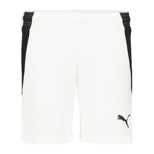 Puma teamLIGA Shorts Jr, fotballshorts junior 140 Puma White-Puma Blac