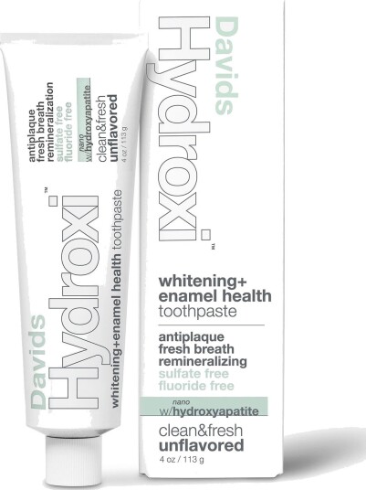 Davids Hydroxi Whitening + Enamel Health Tannkrem – Unflavored (113 g)