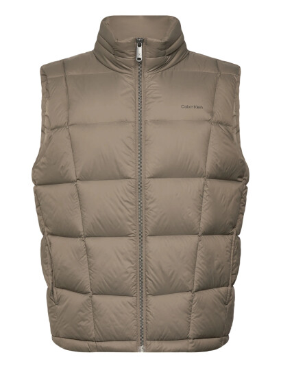 Calvin Klein Svlss Nylon Quilted Puffer Vest - Beige - L Calvin Klein Svlss Nylon Quilted Puffer Vest - Beige - L