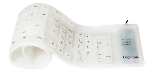 LogiLink Keyboard wired flex. USB white LogiLink Keyboard wired flex. USB white