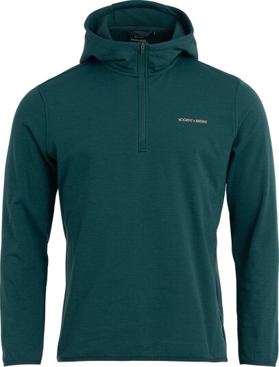 Bogeys & Birdies M Tech Waffle Hood Grønn Golfgenser herre Dk Green XXX Large