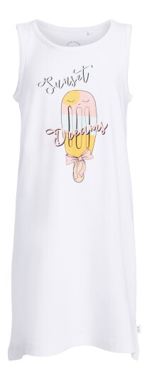 Luca &  Lola Helena Kjole Bright White 86-92