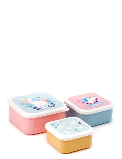 Puckator Set Of 3 Lunch Box M/L/Xl - Multi/patterned - ONE SIZE