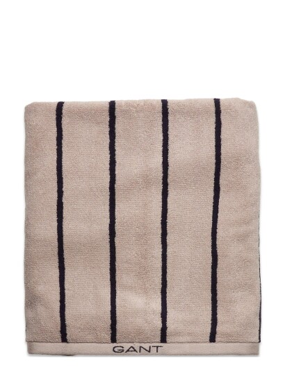 GANT Stripe Towel 50X70 Beige GANT PUTTY 50X70