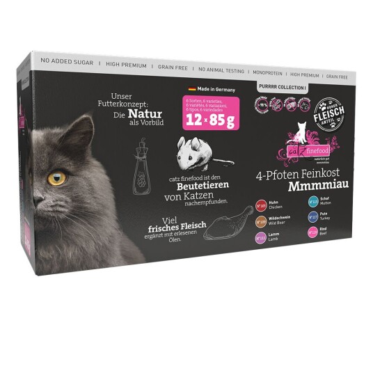 Catz Finefood Purrrr Multipack Porsjonsposer Purrr Collection I 12 X 85 G