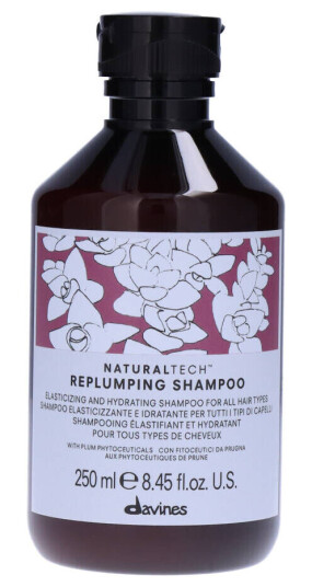 Davines Natural Tech Replumping Shampoo 250 ml - Fuktighetsgivende sjampo for alle hårtyper