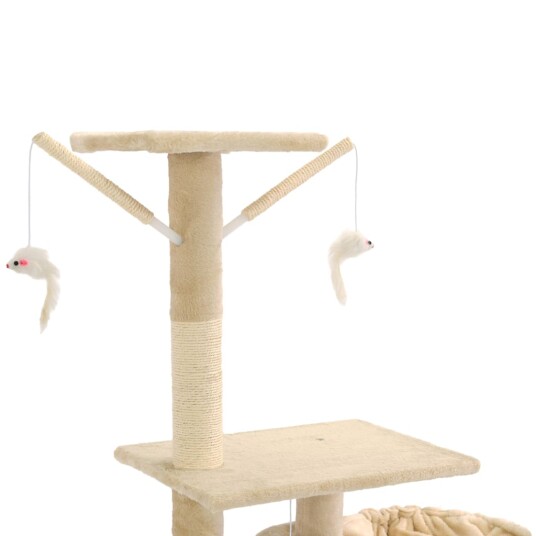 Vidaxl Kloretre Med Klorestenger I Sisal 230-250 cm Beige Vidaxl Kloretre Med Klorestenger I Sisal 230-250 cm Beige