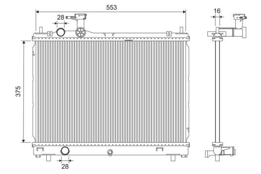 Radiator VALEO 701302
