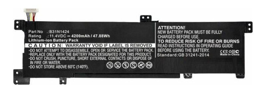 CoreParts batteri til bærbar PC - Li-Ion - 4200 mAh - 47.9 Wh (MBXAS-BA0085)