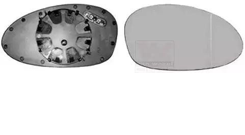 Speilglass ytterspeil VAN WEZEL 0657836 Speilglass ytterspeil VAN WEZEL 0657836